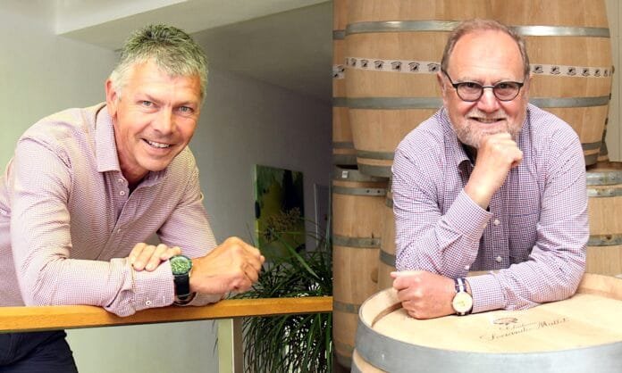 Majitelé firmy BS vinařské potřeby zleva: Miloš Balga a Jan Ševčík